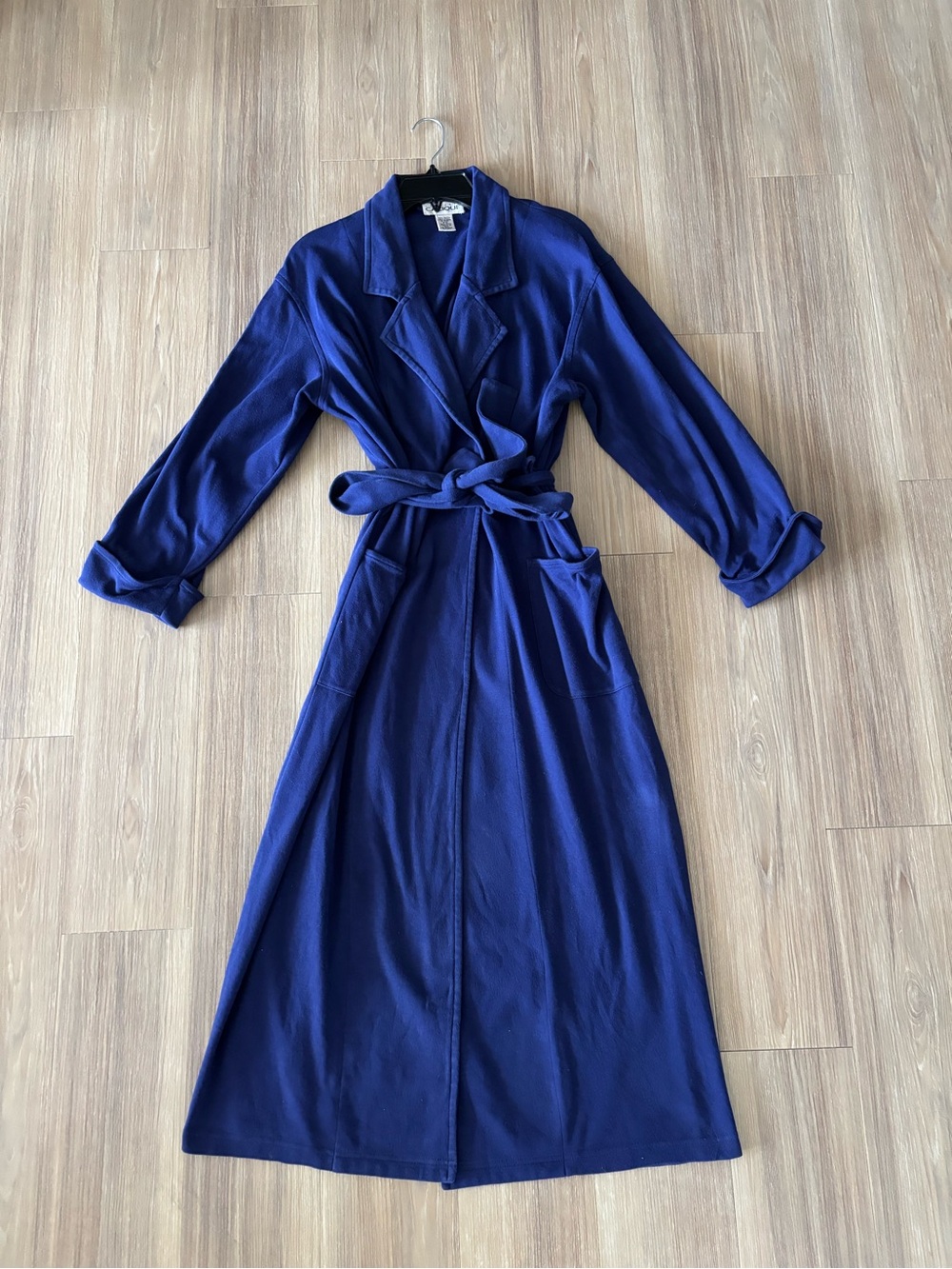 VTG Cacique Jacket Robe Purple Belt Oversized Knit Women S Minimalist Lounge 90s